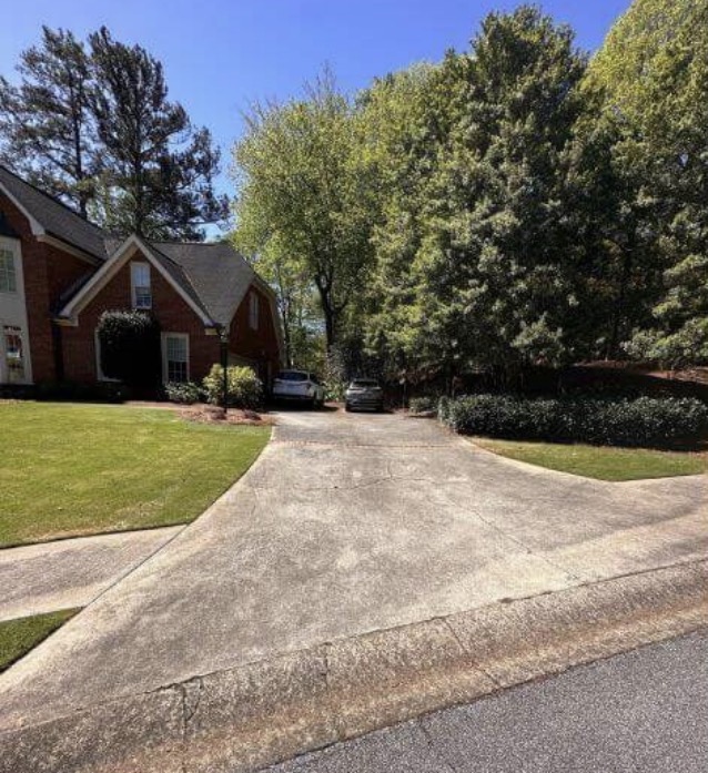 Driveway Cleaning before